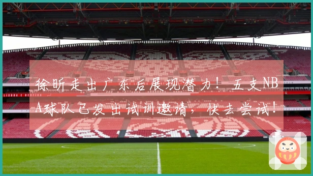 徐昕走出广东后展现潜力！五支NBA球队已发出试训邀请，快去尝试！
